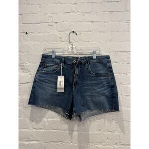 AG Hailey Cut Off Ex Boyfriend Shorts Denim Jean Jorts $168 Retail Made In Japan